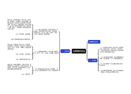 白疙辨证论治