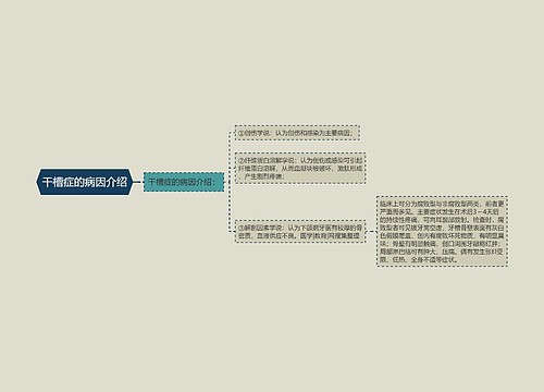 干槽症的病因介绍