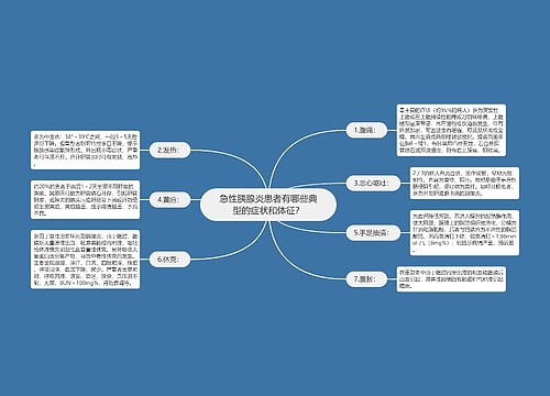 急性胰腺炎患者有哪些典型的症状和体征？