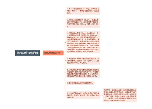 冠状动脉痉挛治疗