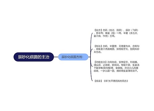 辰砂化痰圆的主治