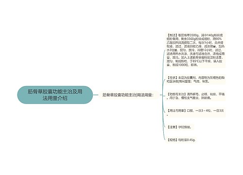 筋骨草胶囊功能主治及用法用量介绍