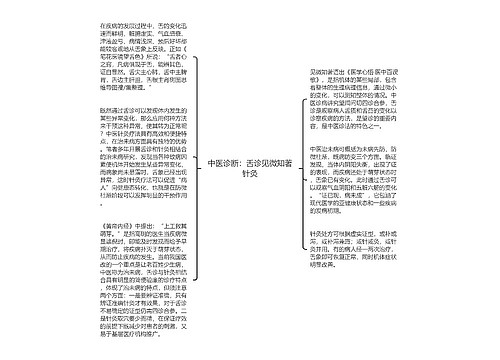 中医诊断：舌诊见微知著针灸