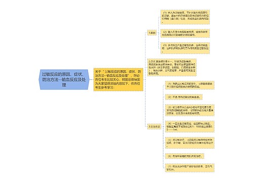 过敏反应的原因、症状、防治方法--输血反应及处理