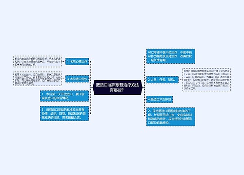 肠造口临床康复治疗方法有哪些？