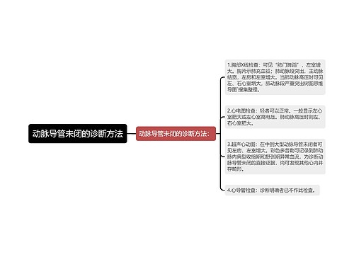 动脉导管未闭的诊断方法