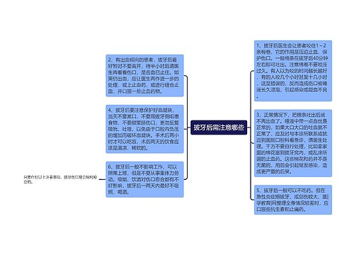 拔牙后需注意哪些