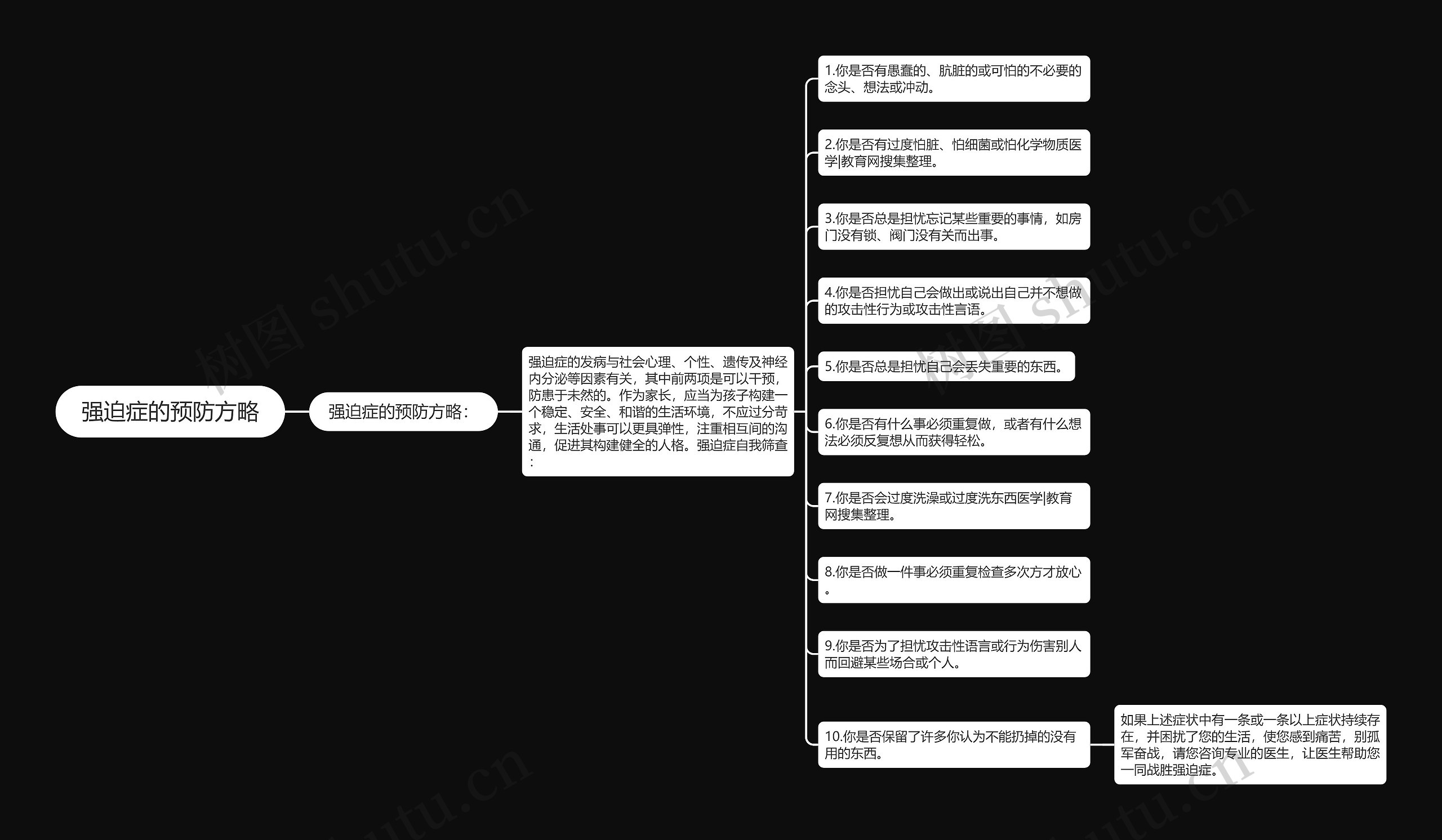 强迫症的预防方略