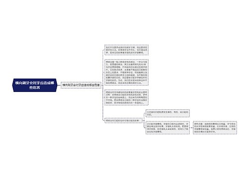 横向刷牙会对牙齿造成哪些危害