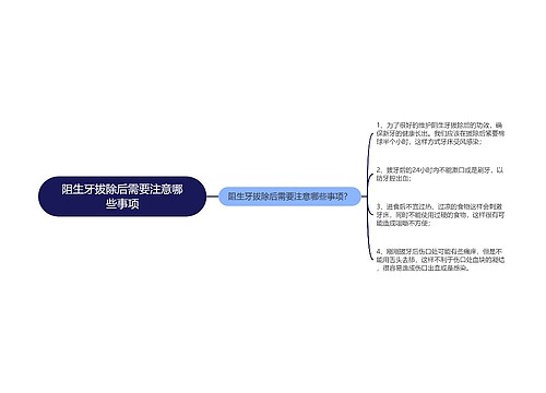 阻生牙拔除后需要注意哪些事项