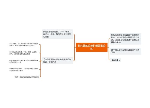 枕先露的分娩机制题型分析