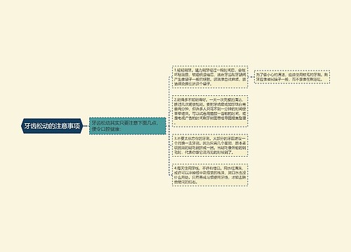 牙齿松动的注意事项