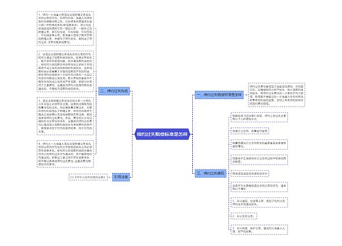 缔约过失赔偿标准是怎样