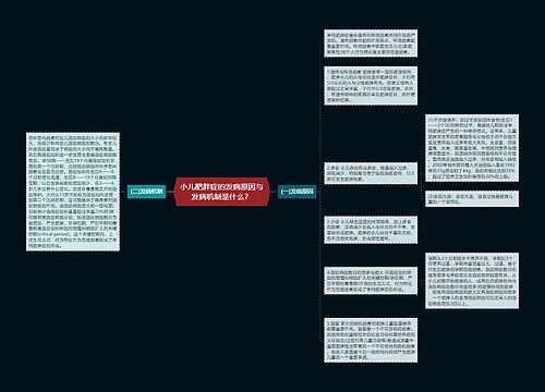 小儿肥胖症的发病原因与发病机制是什么？