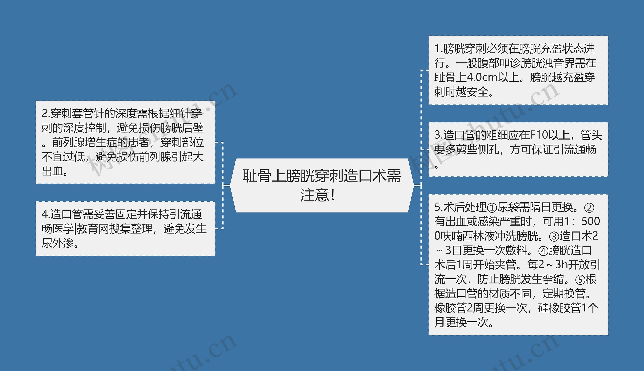 耻骨上膀胱穿刺造口术需注意！思维导图