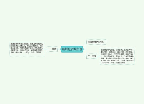 顿咳的预防|护理