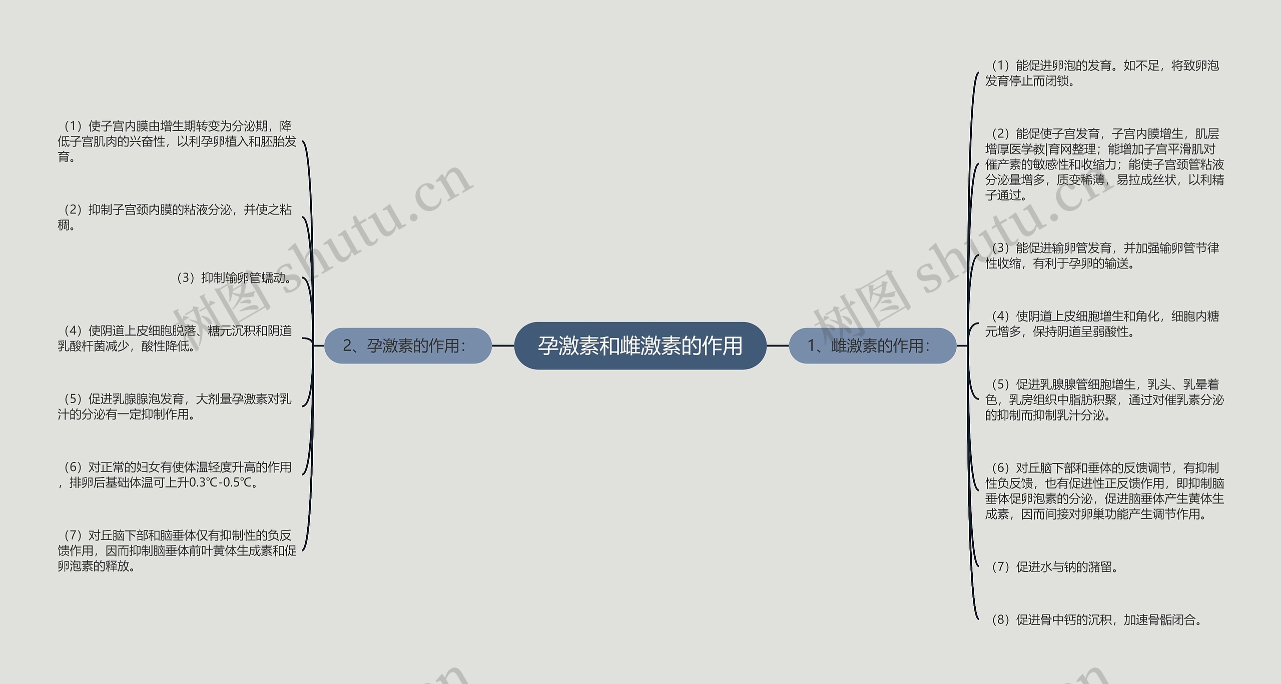 孕激素和雌激素的作用