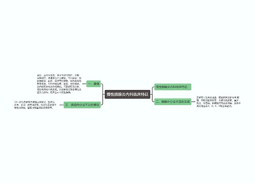 慢性胰腺炎内科临床特征