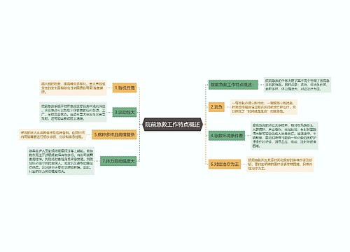 院前急救工作特点概述