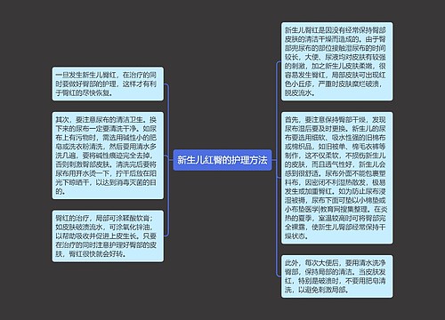 新生儿红臀的护理方法