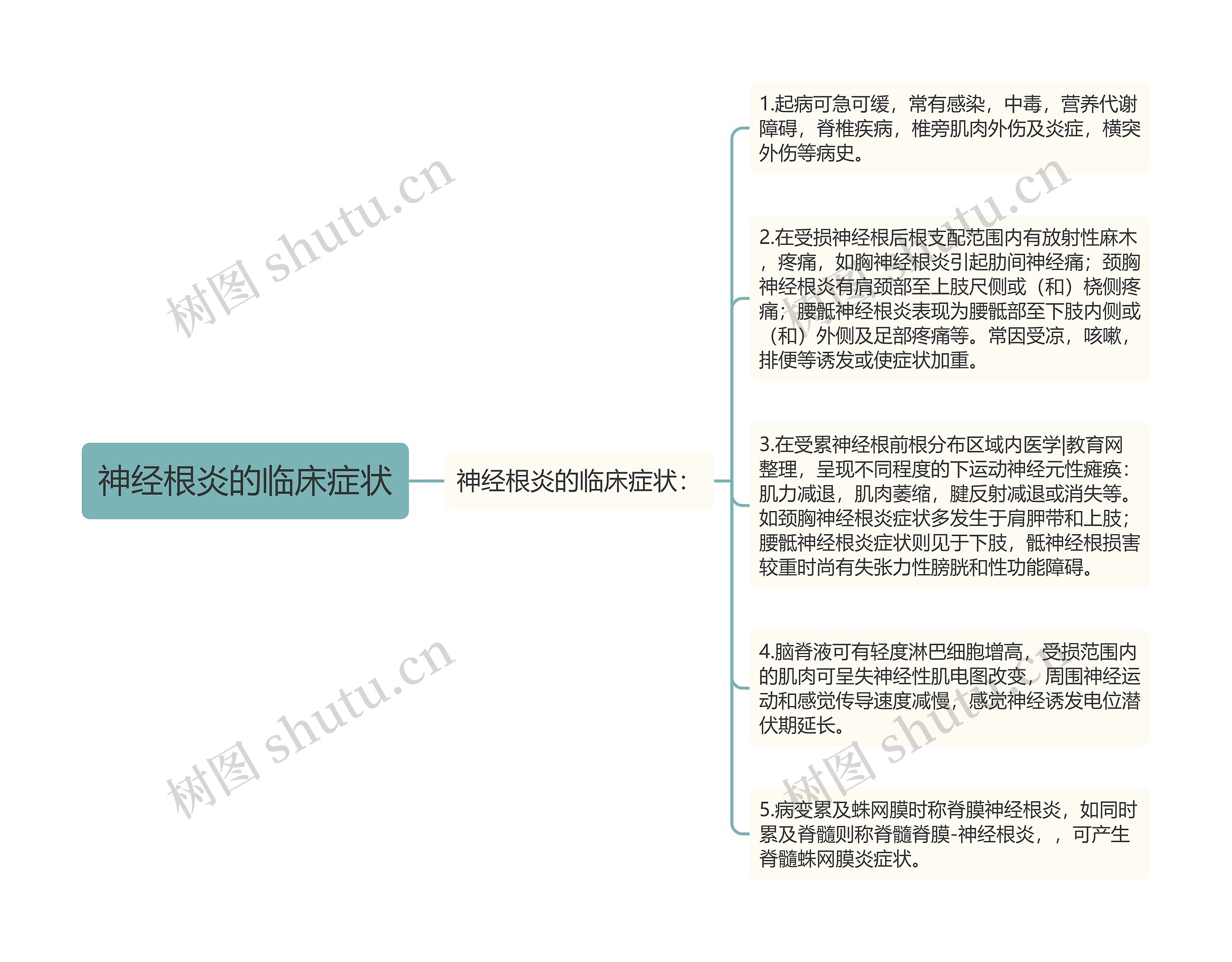 神经根炎的临床症状 神经根炎的临床症状