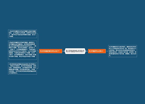 乳牙髓腔特点简介