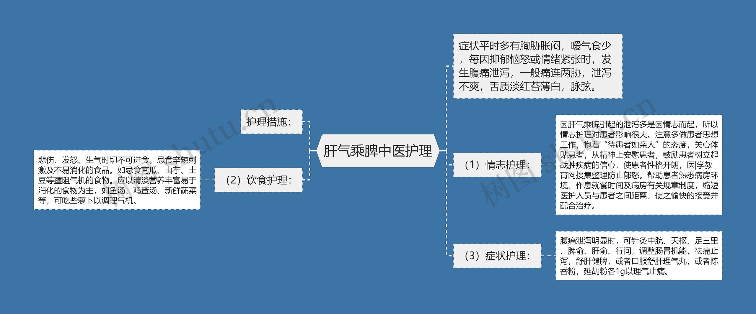 肝气乘脾中医护理思维导图