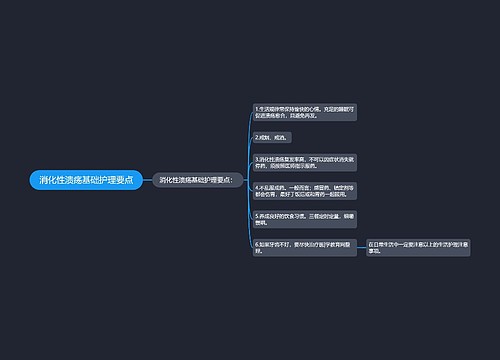 消化性溃疡基础护理要点