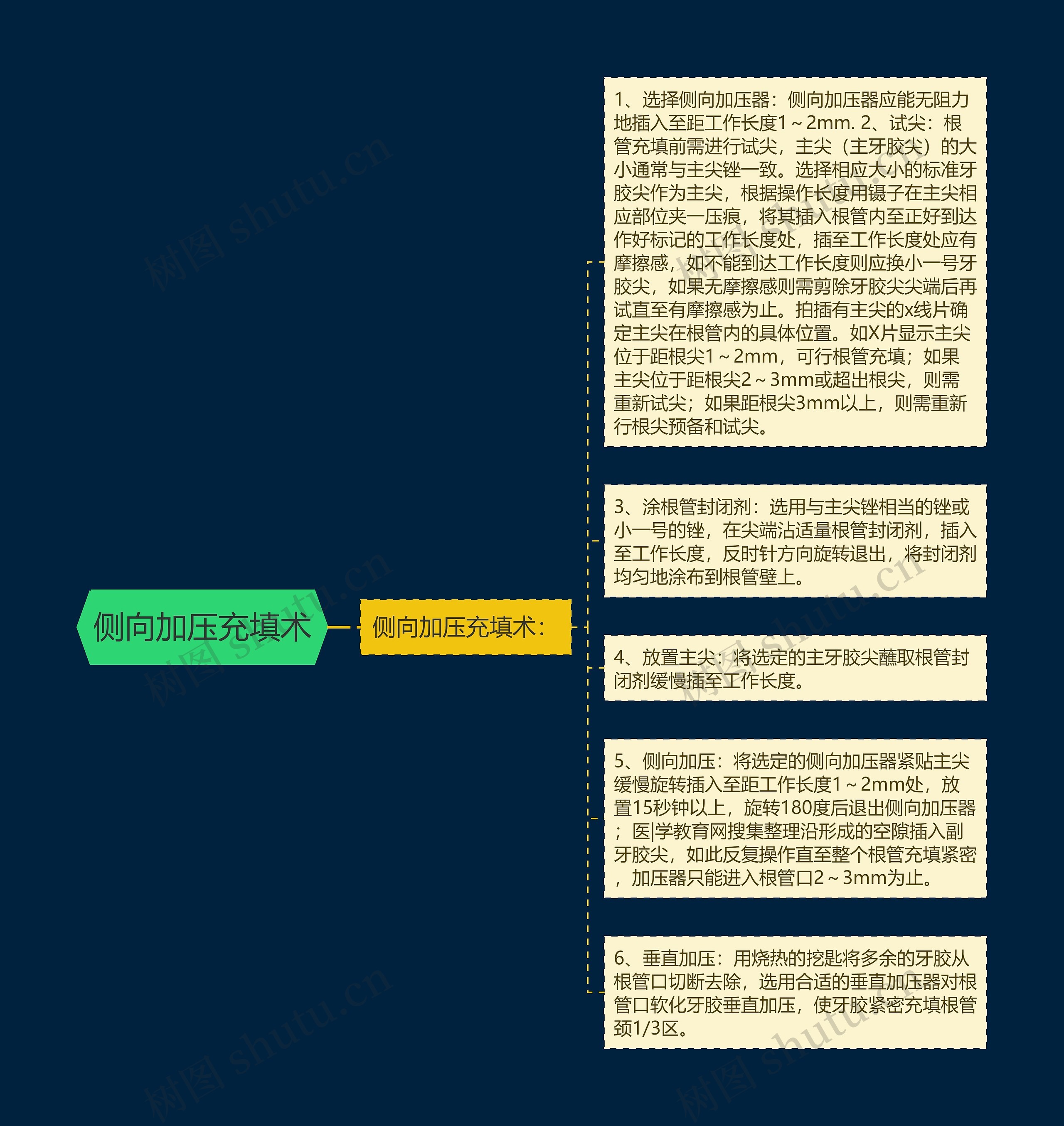 侧向加压充填术思维导图