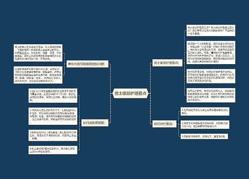 男士眼部护理要点