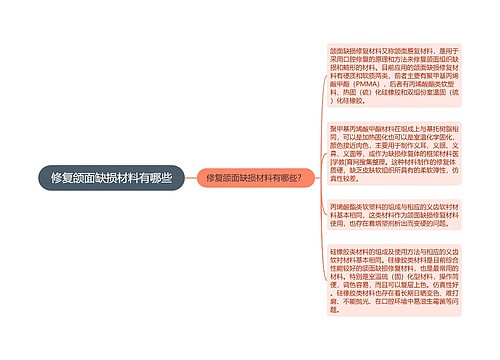 修复颌面缺损材料有哪些