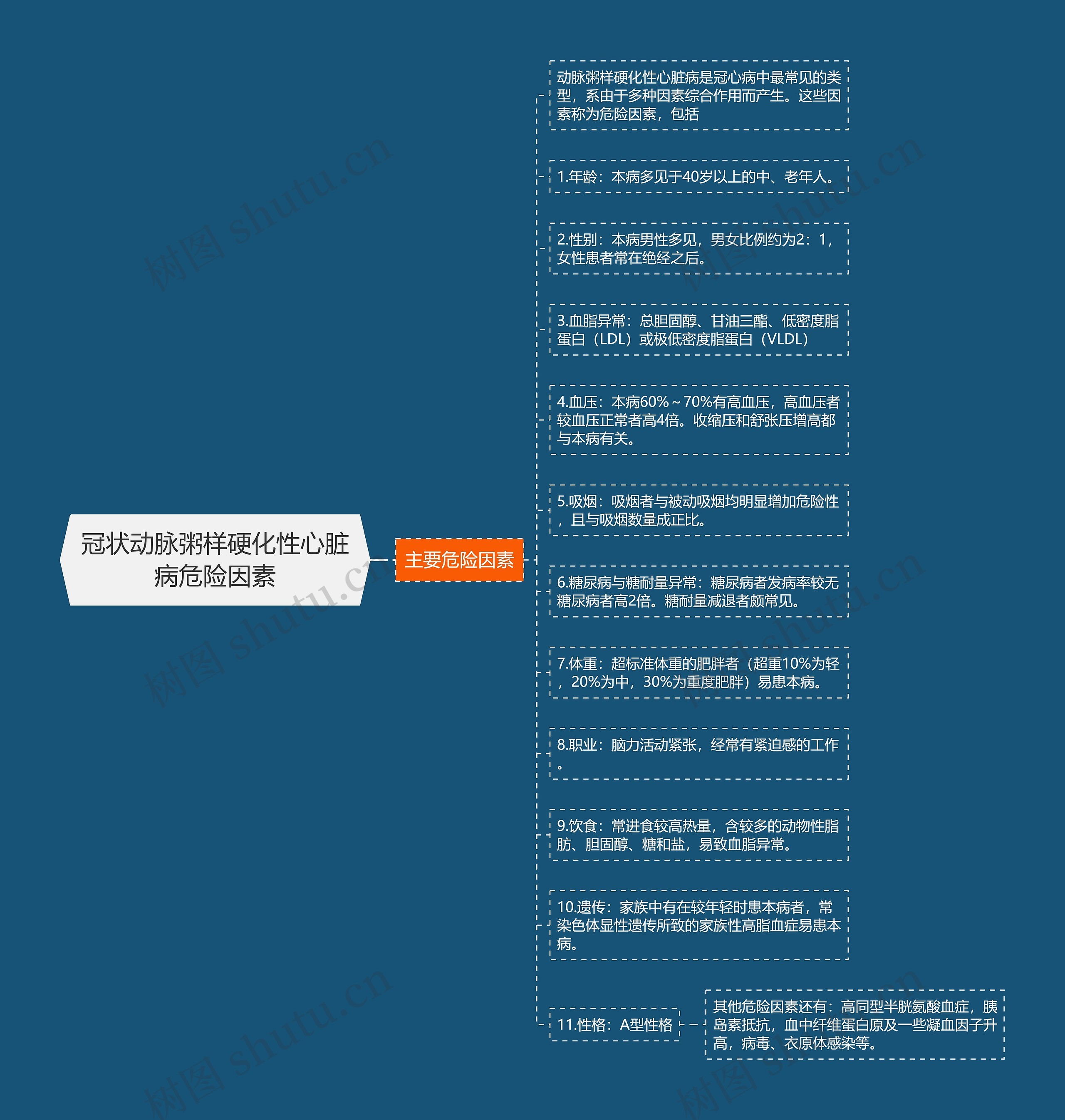 冠状动脉粥样硬化性心脏病危险因素