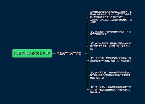 风湿关节炎的关节护理