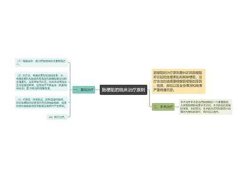 肠梗阻的临床治疗原则