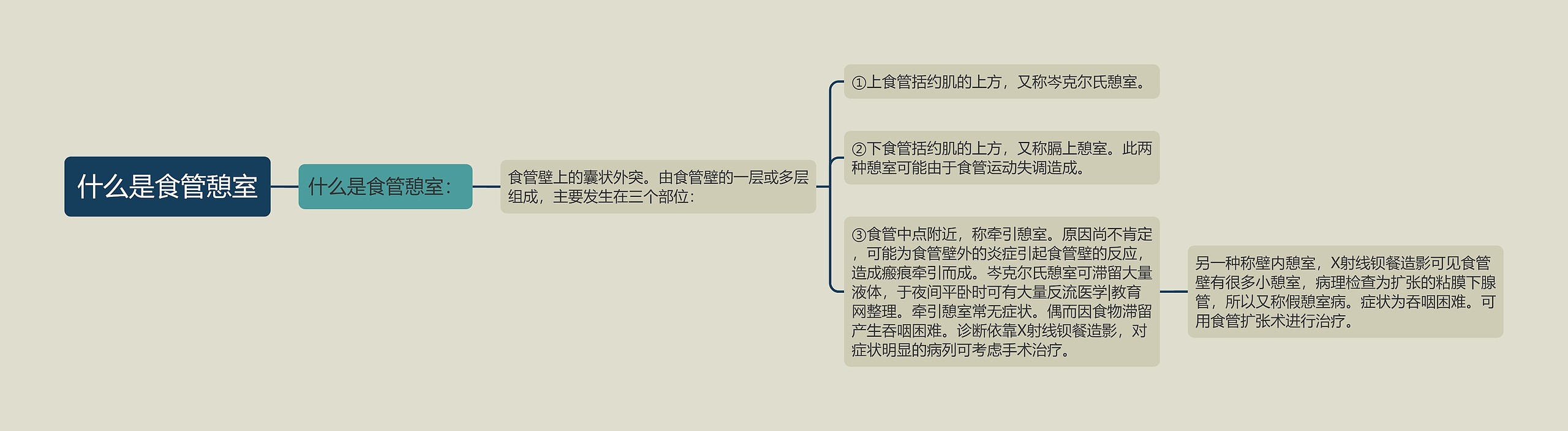 什么是食管憩室思维导图