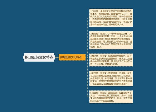 护理组织文化特点