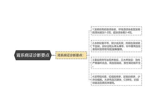 肾系病证诊断要点