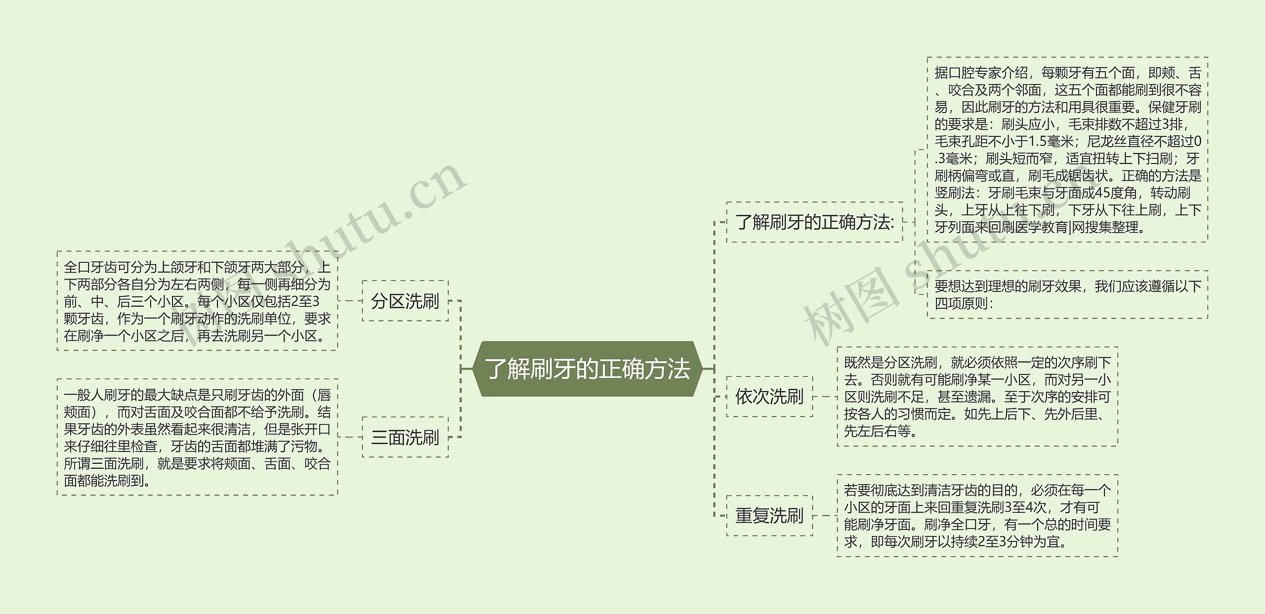 了解刷牙的正确方法