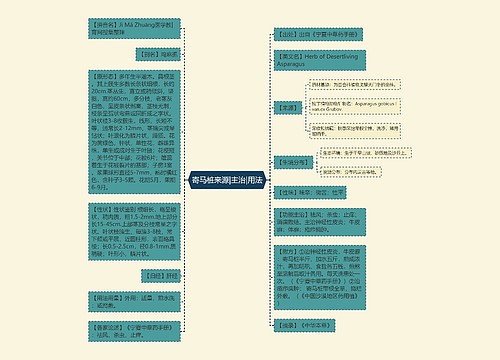 寄马桩来源|主治|用法