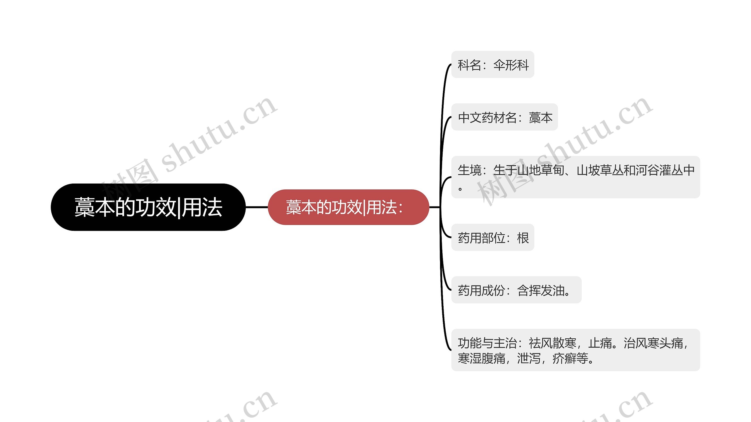 藁本的功效|用法思维导图