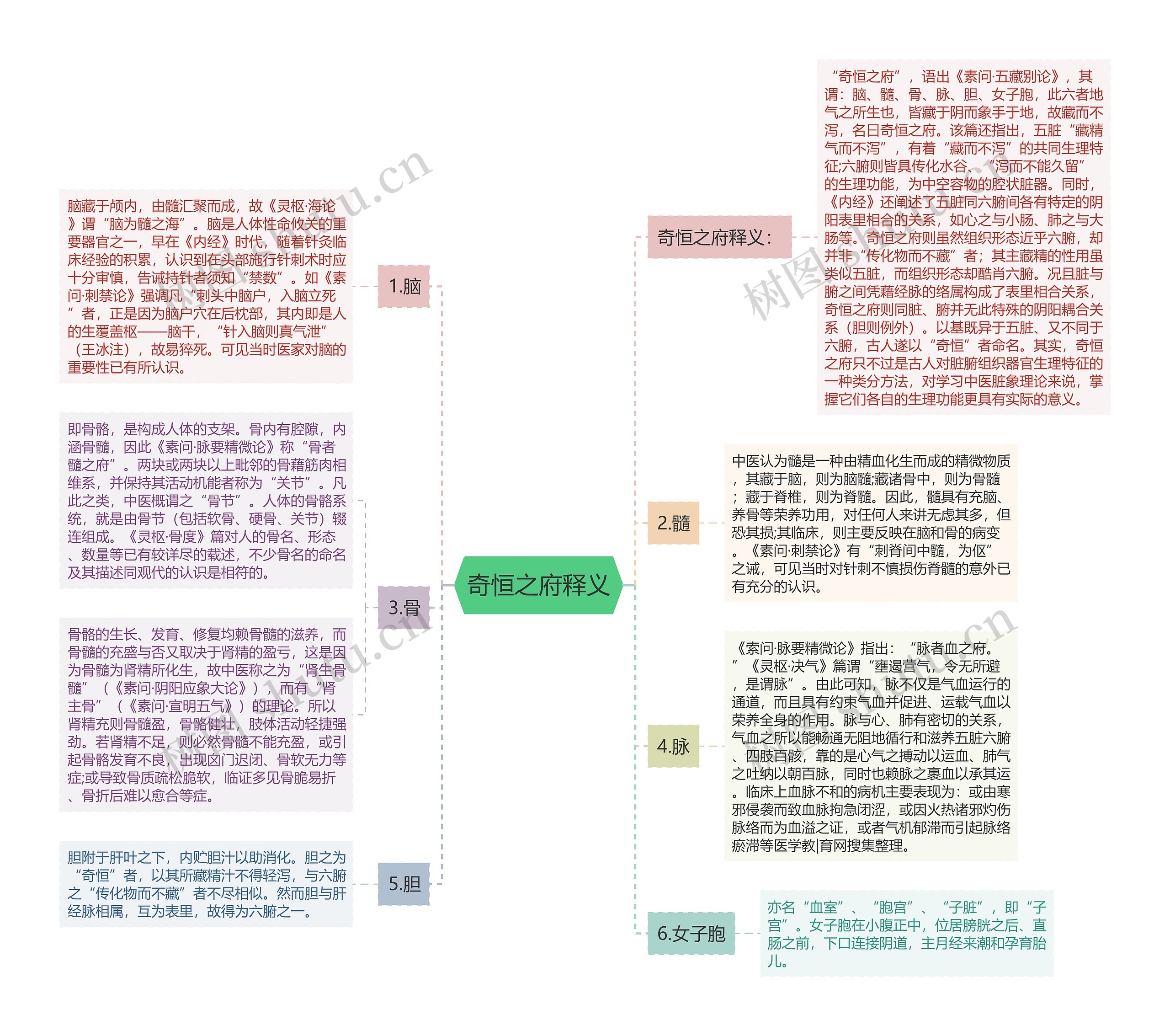 奇恒之府释义 奇恒之府释义