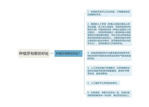 种植牙有哪些好处