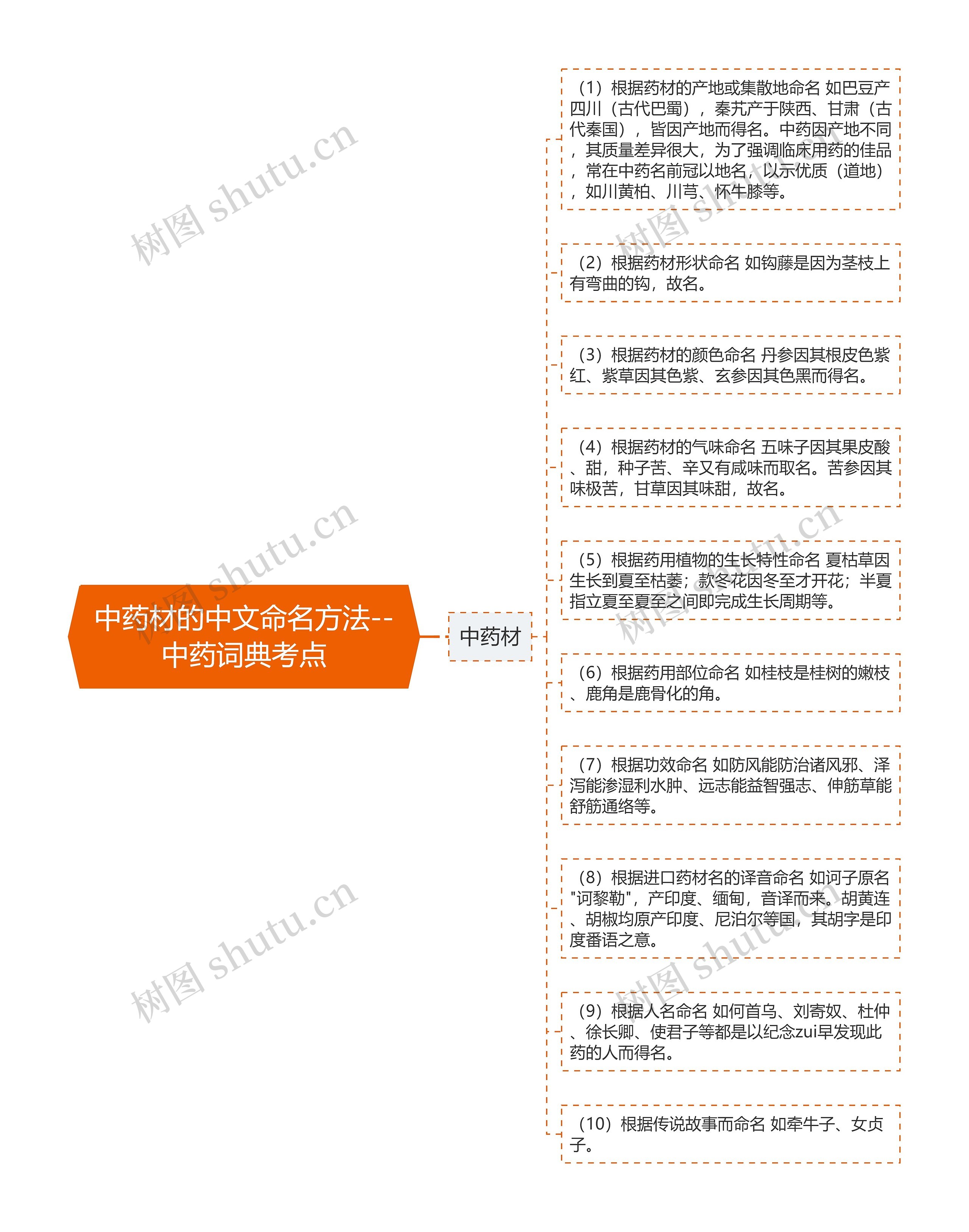 中药材的中文命名方法--中药词典考点 中药材的中文命名方法--中药词典考点