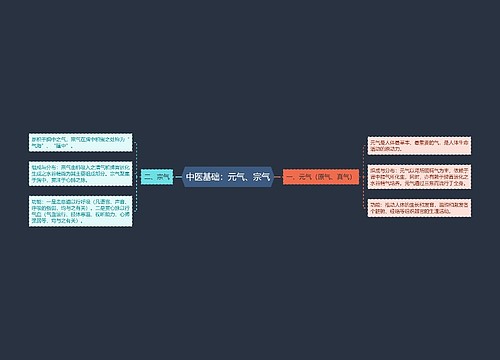 中医基础：元气、宗气