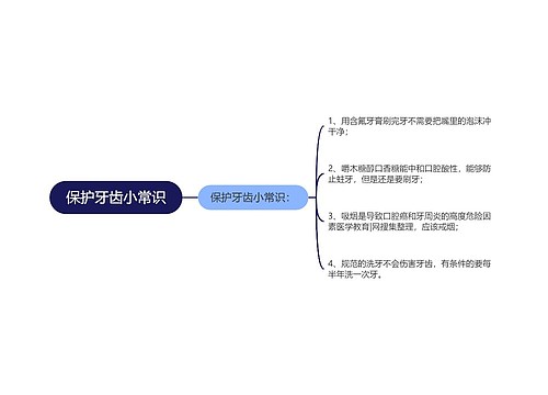 保护牙齿小常识