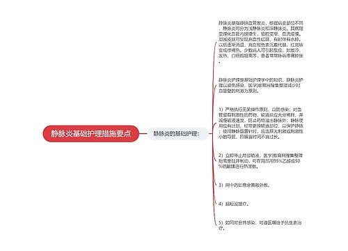 静脉炎基础护理措施要点