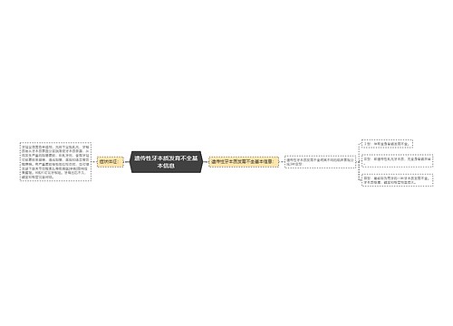 遗传性牙本质发育不全基本信息