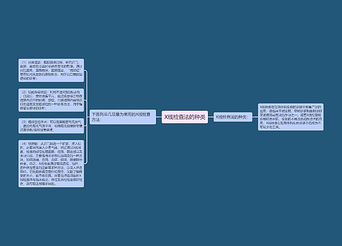 X线检查法的种类