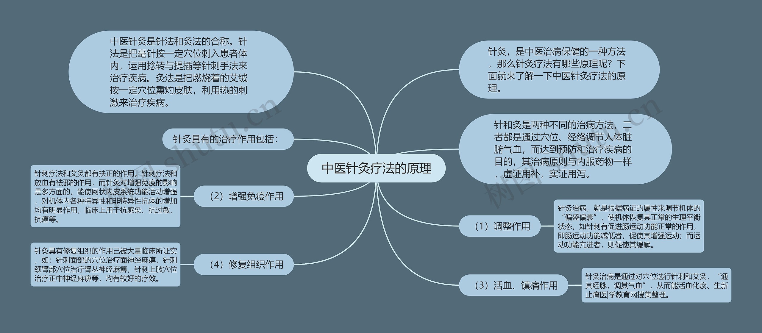 中医针灸疗法的原理思维导图