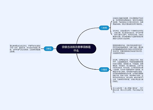 诊脉方法和注意事项都是什么